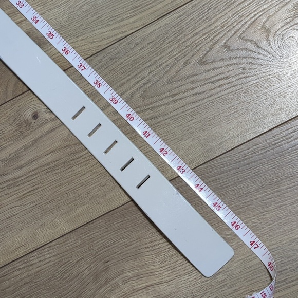 Calvin Klein Cream Leather Belt  women's Size 38 - Picture 9 of 9